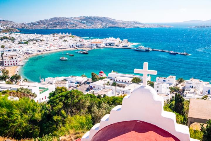 Ausblick auf Mykonos