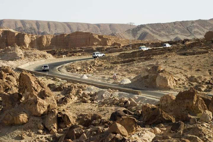 Offroad Straße in Tunesien